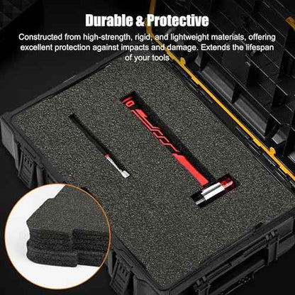 NBPLUS 48-22-8451 Foam Inserts for Milwaukee Packout Drawer Tool Boxes, Compatible with 48-22-8424, Customizable & Abrasion Resistant Black Foam Liners? 2 Pack