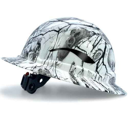 Full Brim Hard Hats ANSI/ISEA Z89.1 Type I Class E Certified 6-Point Suspension Lightweight Adjustable Safety Helmet for Construction Industrial