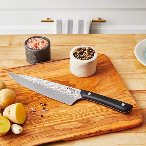 Kai PRO 6" Chef’s Knife, Hand Sharpened Kitchen Knife for Professional and Home Chefs, Japanese AUS6M Stainless Steel Blade, Full-Tang POM Handle, NSF Certified