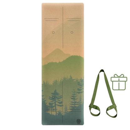 Cork Yoga Mat with Natural Rubber Base, Extra Size, Thickness and Support, Excellent Cushion & Grip, Non-Slip, Non-Toxic, Sweat-Resistant, Sustainable, Eco-friendly Exercise Mat