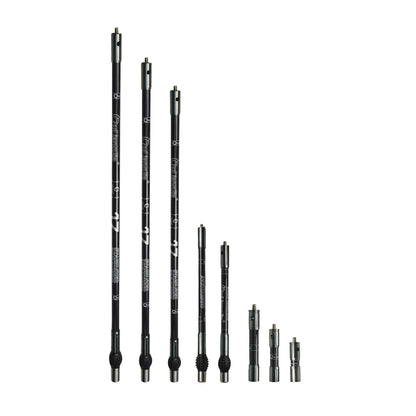 AMEYXGS Balance Bar Stabilizer 3/4/5/10/12/26/28/30 inch Carbon Fiber Bow Stabilizer Extension Pole Rod Bow Stabilizer Weight Silencer Damping for Recurve Bow and Compound Bow (Gray, 5 inch)