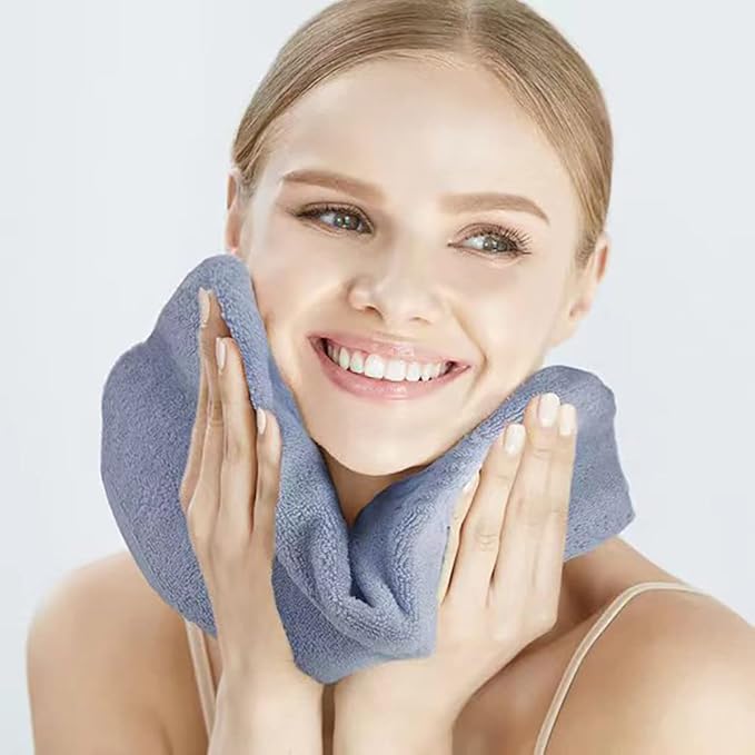 Microfiber Facial Cloths, 8 Pack, Super Absorbent, Quick Drying Fast,