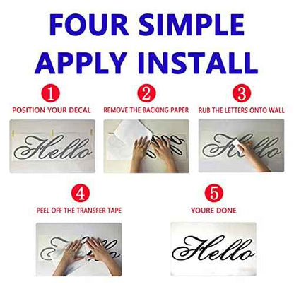 Bathroom Wall Stickers, Family Wall Decals, (Easy to Install), Wall Decor Quotes Home Bedroom Office Kitchen Love Teamwork Inspirational Women Men Positive Poster Signs Vinyl, Be Amazing Today 25"X7"