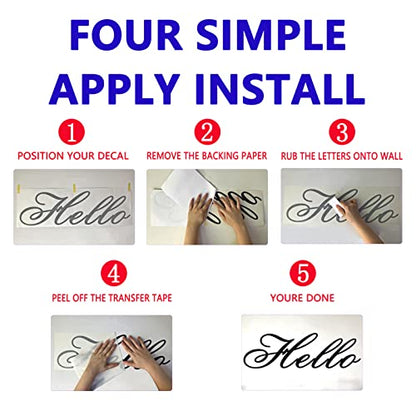VODOE Wall Decals for Bedroom, Wall Decals Quotes, Love Women Family Inspirational Couples Marriage Life Bathroom Living Room Kitchen Sayings Signs Art Home Decor Vinyl Stickers I Love You More 25"X7"
