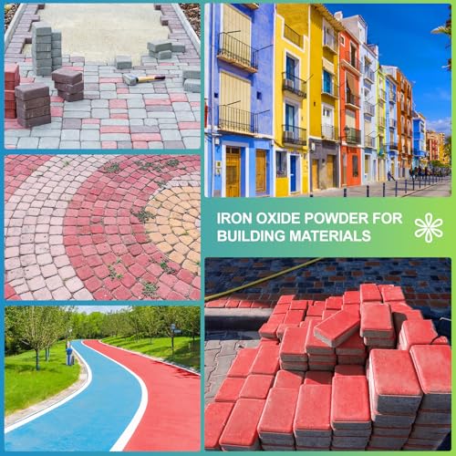 GOODTAKE Iron Oxide Powder | Grass Green Concrete Pigment | Concrete Color Pigment | Concrete Dye Powder Pigment | Perfect for Cement Dye (Grass Green, 4 oz)