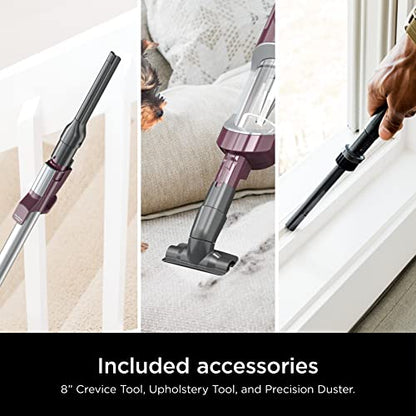 Shark HZ702 Ultralight PetPro Corded Stick Vacuum with PowerFins HairPro Odor Neutralizer Technology, Wine Purple