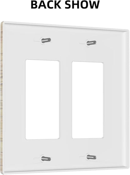 Anchor Nautical Vintage Map Double Rocker Light Switch Cover 2 Gang Outlet Wall Plate Decorative GFCI Switchplate Electrical Faceplate for Office Livingroom Home Decor