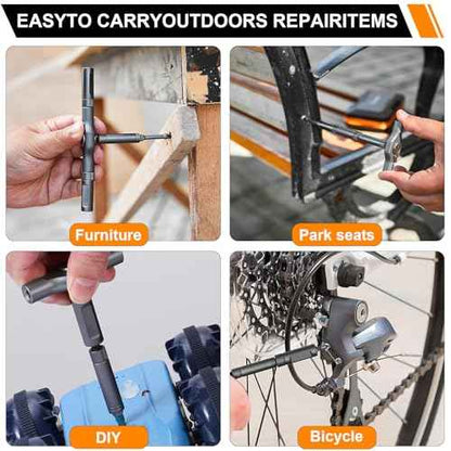 42 in 1 Magnetic Screwdriver Set, DIY Ratchet Screwdriver Set, Multi Bit Magnetic Drive Set with Detachable Ratchet Handle, Portable Repair Tool Kit for Electronics, Furniture, Bicycle,Gray