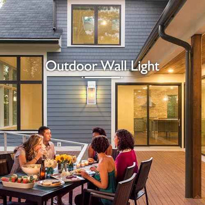 BesLowe Outdoor Wall Light Fixtures, Exterior Waterproof Wall Lanterns, White Porch Sconces Lighting with E26 Sockets & Glass Shades, Modern Wall Lamps for Patio Front Door Entryway