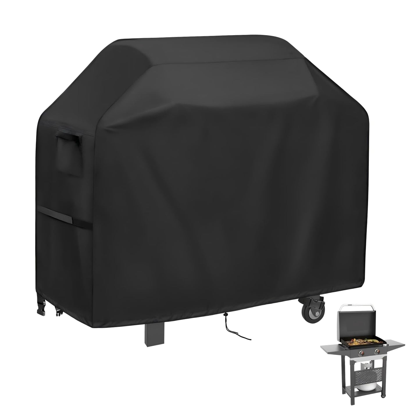 Agustone Grill Cover for Blackstone Pro Series 2 Burner 22 Inch Griddle with Double Shelf, Outdoor Waterproof BBQ Covers for Model 2165 2414, Propane Gas Grill Cover