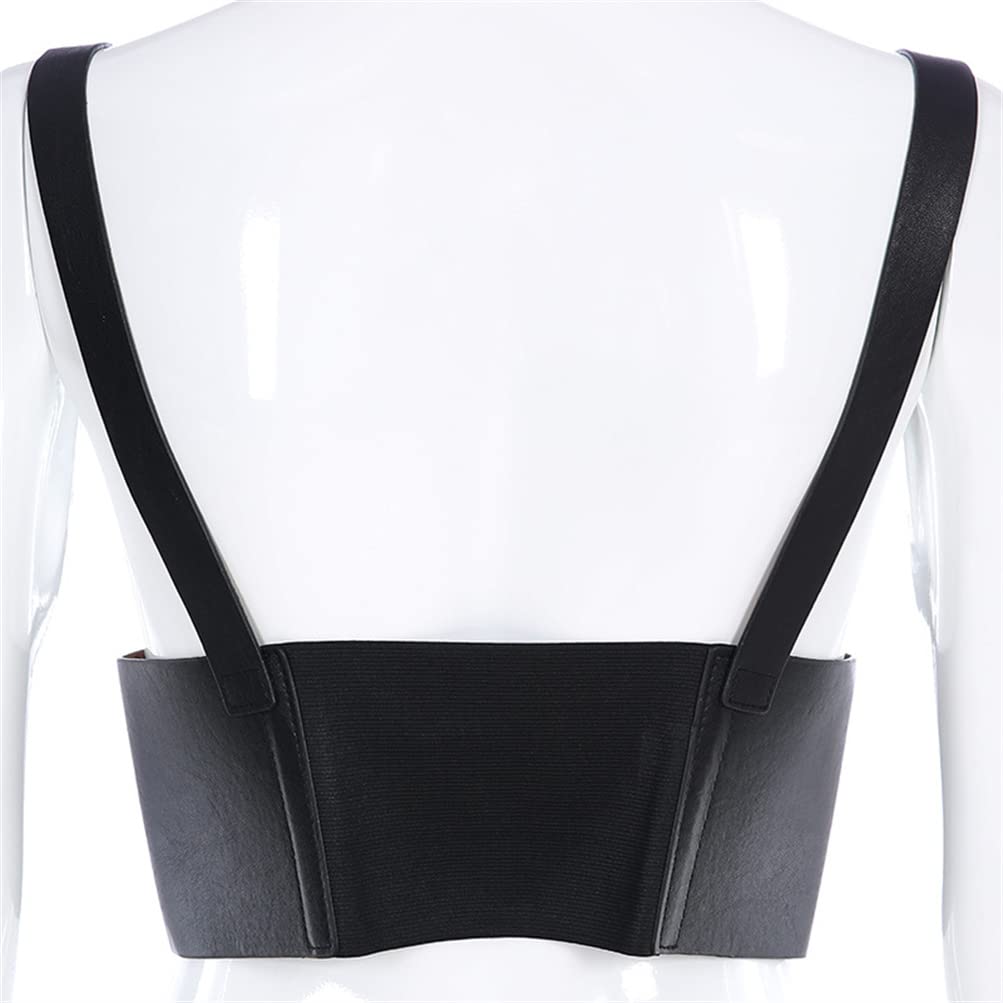 HeiBai Xiong Goth Fashion Harness Leather Corset With Straps Renaissance Belts For Women And Girl