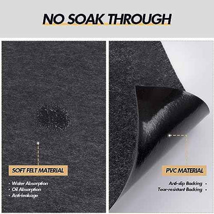 8.2x6ft Outdoor Storage Shed Floor Protector, Non Slip Garage Carport Oil Mat, Flooring Protector Pad for Patio, Furniture, Moto, Car
