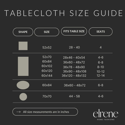 Elrene Home Fashions Caiden Elegance Damask Tablecloth, 60" x 144", White