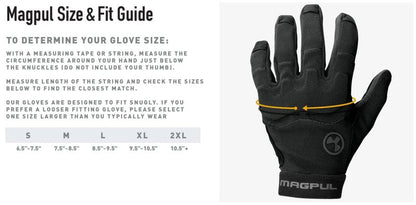Magpul Patrol Glove 2.0 Lightweight Tactical Leather Gloves, Coyote, Large