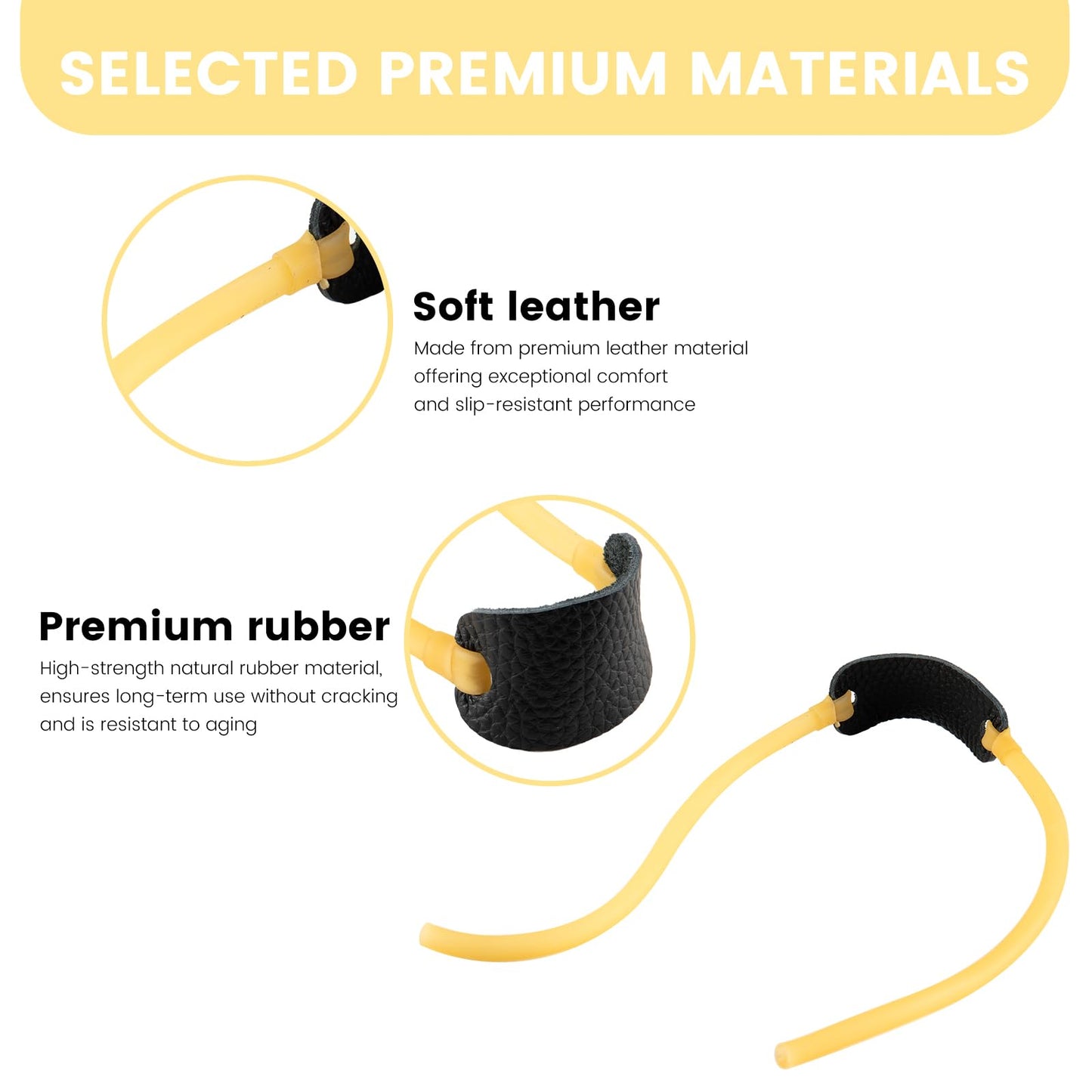 4 Pack Slingshot Replacement Bands,Heavy Duty Tubular Rubber Bands for Hunting and Outdoor Activities Slingshot Replacement Bands Kit Perfect for High Performance Slingshots.