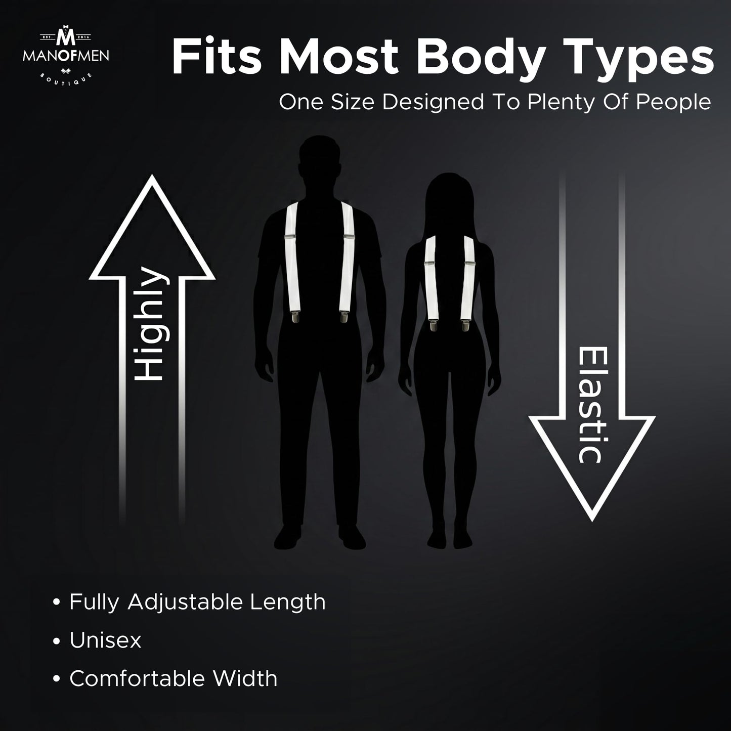 Suspenders for Men Heavy Duty – Adjustable 1” Y-Back Men's Suspenders for Dress Pants | Strong Metal Clips, Durable Elastic Straps, Leather Reinforcement – Comfortable, Formal, Pack of 12