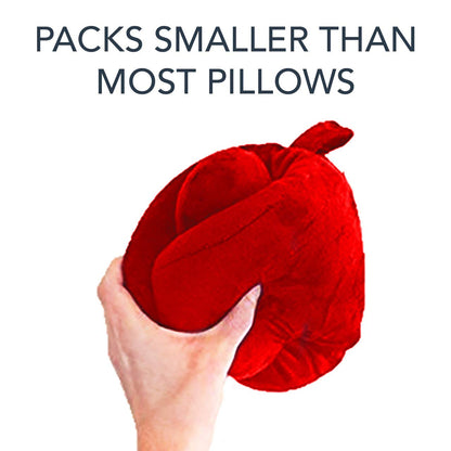 JPillow Travel Pillow for Airplanes – A Little Bulky, Expensive, and Takes a Couple of Minutes to Master, but Supports Your Head and Neck in Genuine Luxury – British Invention of The Year (Blue/Gray)