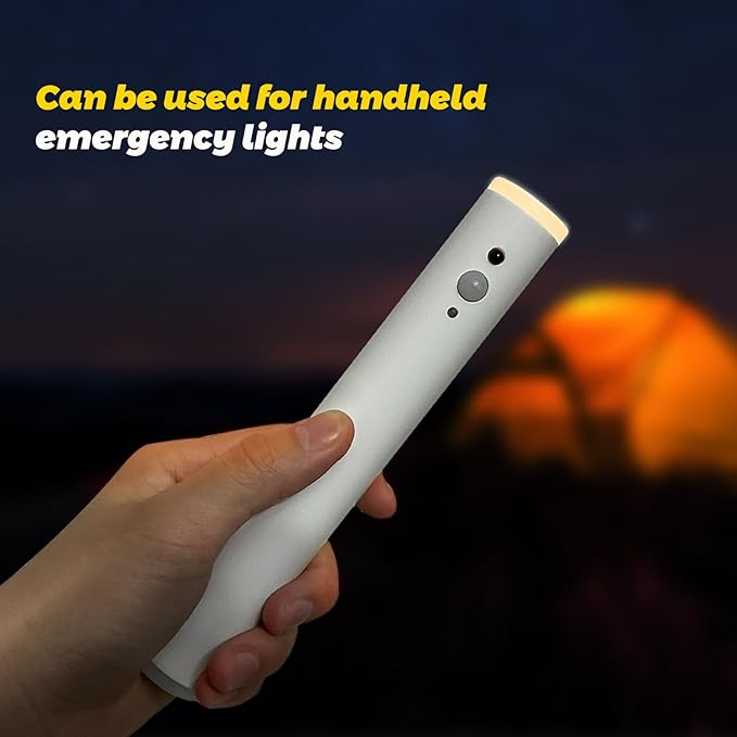 Motion Sensor Night Lights, Magnet Body Sensor Hallway LED Wall Lights, Rechargeable Portable Stairway, Battery Powered Cabinet Lights, Bedside Night Light (1pcs-White)