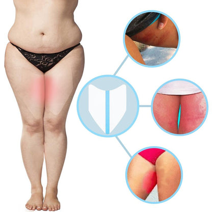 WOLAIYE Thigh Inner Anti Chafing Sticker,Thighs Prevention Anti Friction Pad,Invisible Thigh Tapes Chafe,Transparent Protection Skin Patches-10PCS