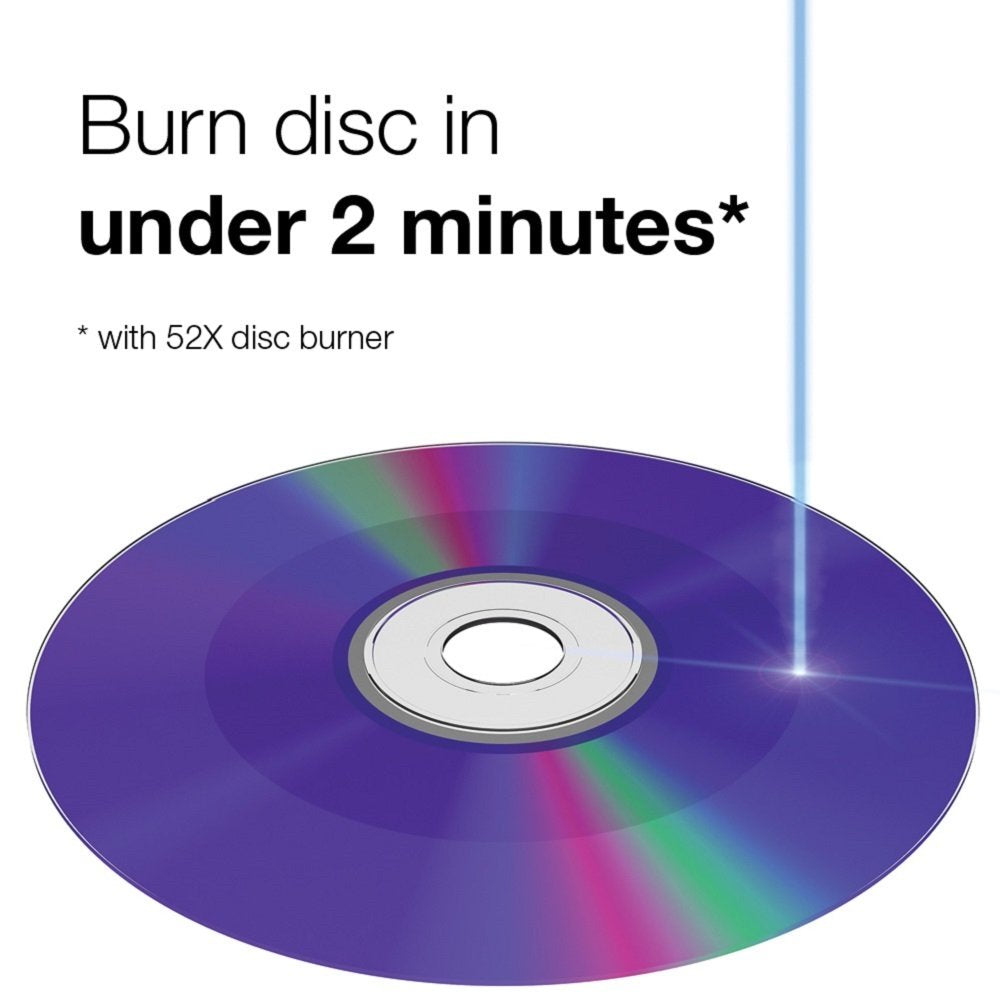 Verbatim CD-R 700MB 52X DataLifePlus White Inkjet Printable, Hub Printable - 50pk Spindle - 94755