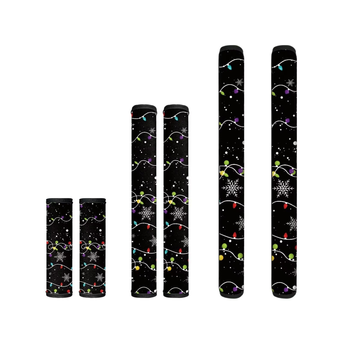 Yatixapu Christmas Lights Snowflakes Refrigerator Door Handle Covers Set of 6 Washable Appliance Handle Covers, Keep Your Kitchen Microwave Oven Dishwasher Clean Keep Off Smudges Fingerprint Oil Stain
