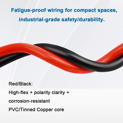 8 Gauge Marine Wire, 8 AWG Tinned Copper Electrical Wire, Boat Cable for Automotive, Solar, Car Audio, Trailer, Camper & Marine Wiring(8 AWG, 5FT Red + 5FT Black)