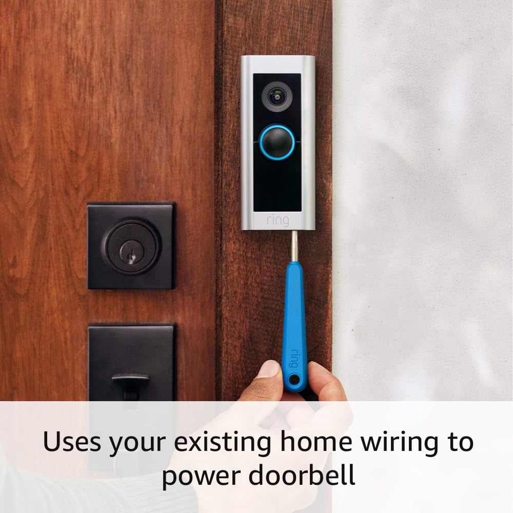 Ring Wired Doorbell Pro – Best-in-class with cutting-edge features (existing doorbell wiring required)