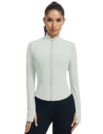 LOMON Hiking Jacket Women Gym Shirts Woman Athletic Jackets for Women Full Zip Active Long Sleeve Tops L