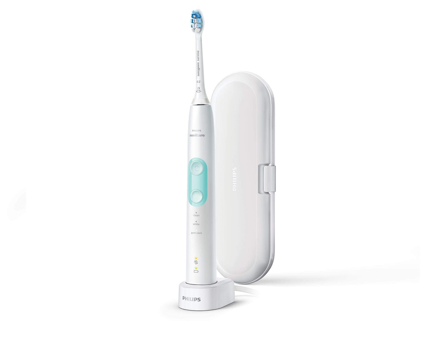 Philips Sonicare ProtectiveClean 5100 Electric Rechargeable Electric Power Toothbrush, Gum Health, Frustration Free Packaging, White, HX6857/32