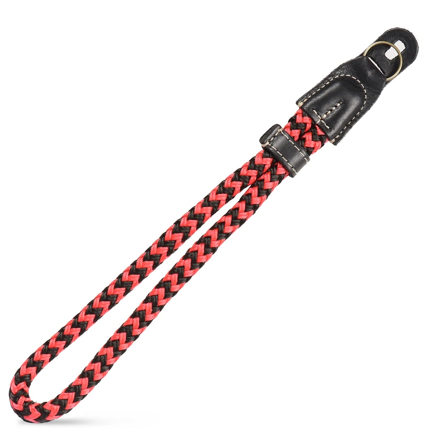 MegaGear SLR, DSLR Camera Cotton Wrist Strap - Black/Red, Small - 23cm/9inc