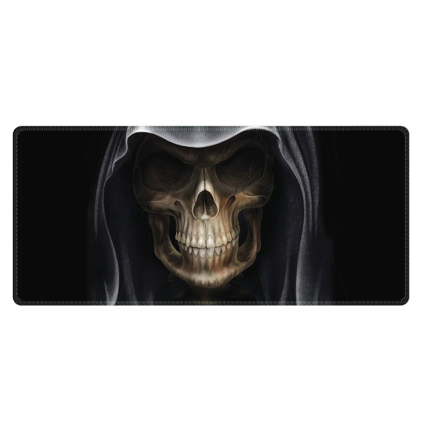Meffort Inc Extra Large Extended Gaming Desk Mat 34.75 x 15.25 inch XXL XXLG Mouse Pad - Skull Face