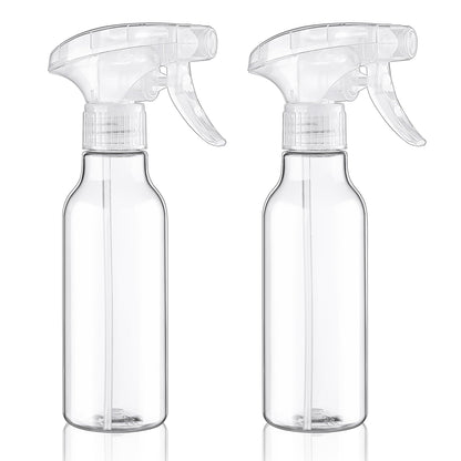 Cosywell Plastic Spray Bottles 8.8oz/260ml 3 Pack Empty Spray Bottle for Cleaning Mist/Stream Heavy Duty Water Spraying Bottle for Cooking Hair Care Essential Oils(Clear)