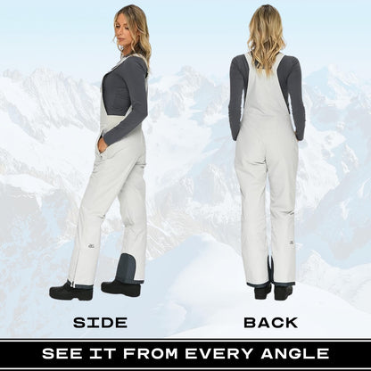 Arctix Women's Essential Insulated Bib Overalls, Quiet Grey, Medium