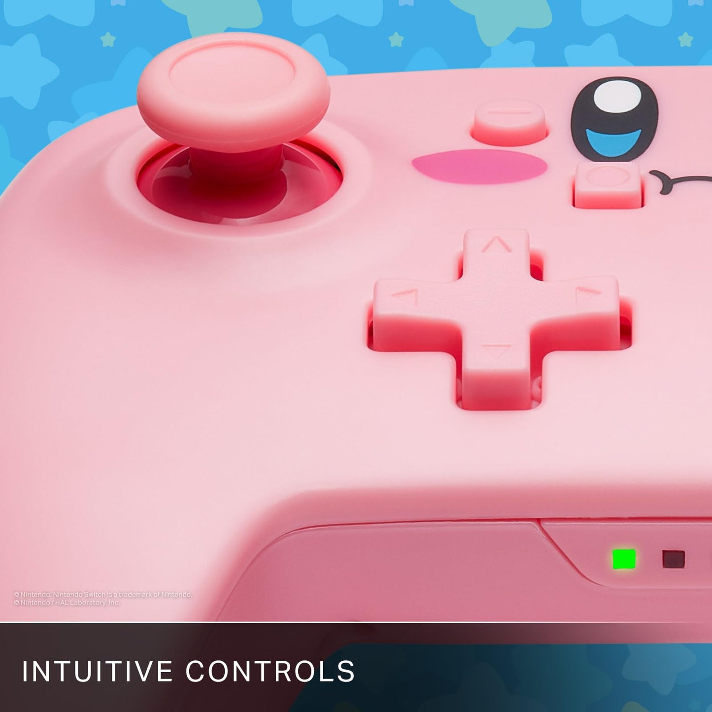 PowerA Wireless Controller for Nintendo Switch - Kirby Mouthful, Gamepad, motion controls, officially licensed