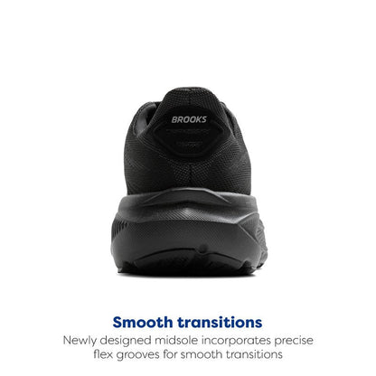 Brooks Women’s Ghost 17 Neutral Running Shoe - Black/Black/Ebony - 10.5 Wide