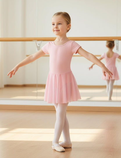 DIPUG Ballet Leotards for Girls Dance Leotards Pink 4-6Years