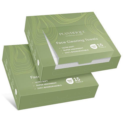 PLANTIFIQUE Disposable Face Towels XL 10"x12"