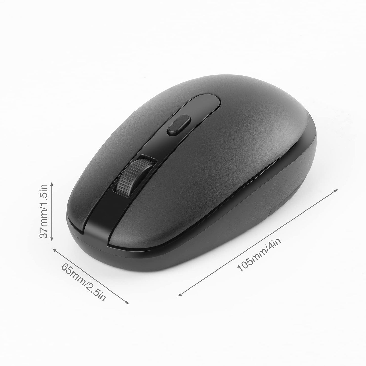 Rii Wireless Mouse RM700 2.4G Silent Mouse with USB Nano Receiver for Laptop,PC,Mac,Chromebook,Windows (Pink)