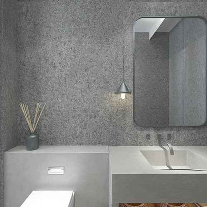 24"x79" Thick Grey Granite Countertop Contact Paper(Sample) Vinyl Wrap Matte Wallpaper Peel and Stick Easy to Install & Clean Renter Friendly Textured Paper for Kitchen Cabinets Countertop Refinishing