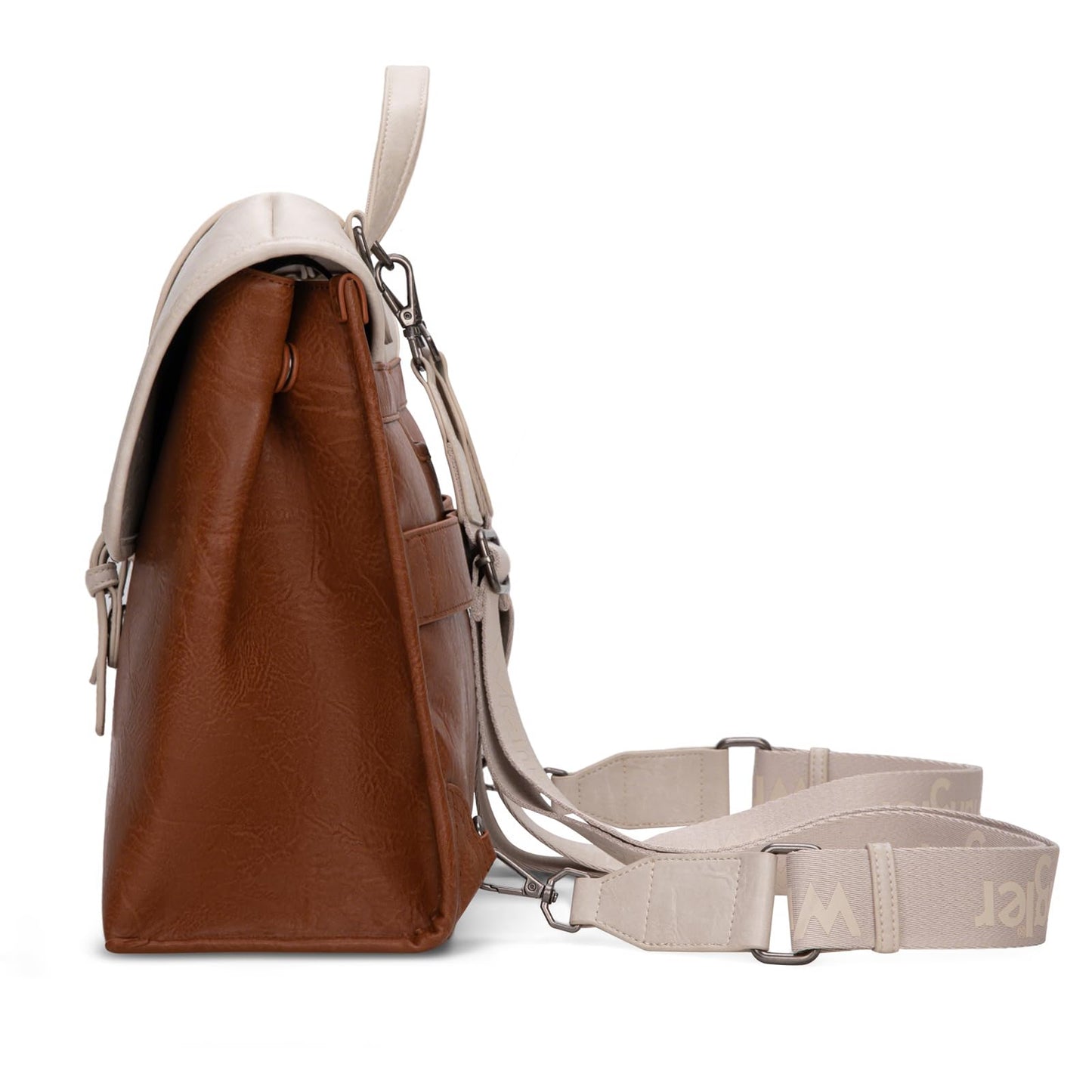 Wrangler Convertible Backpack Purse for Women – Vintage PU Leather Western Travel Bag with Laptop Compartment, Luggage Sleeve, 3-in-1 Backpack Shoulder Handbag