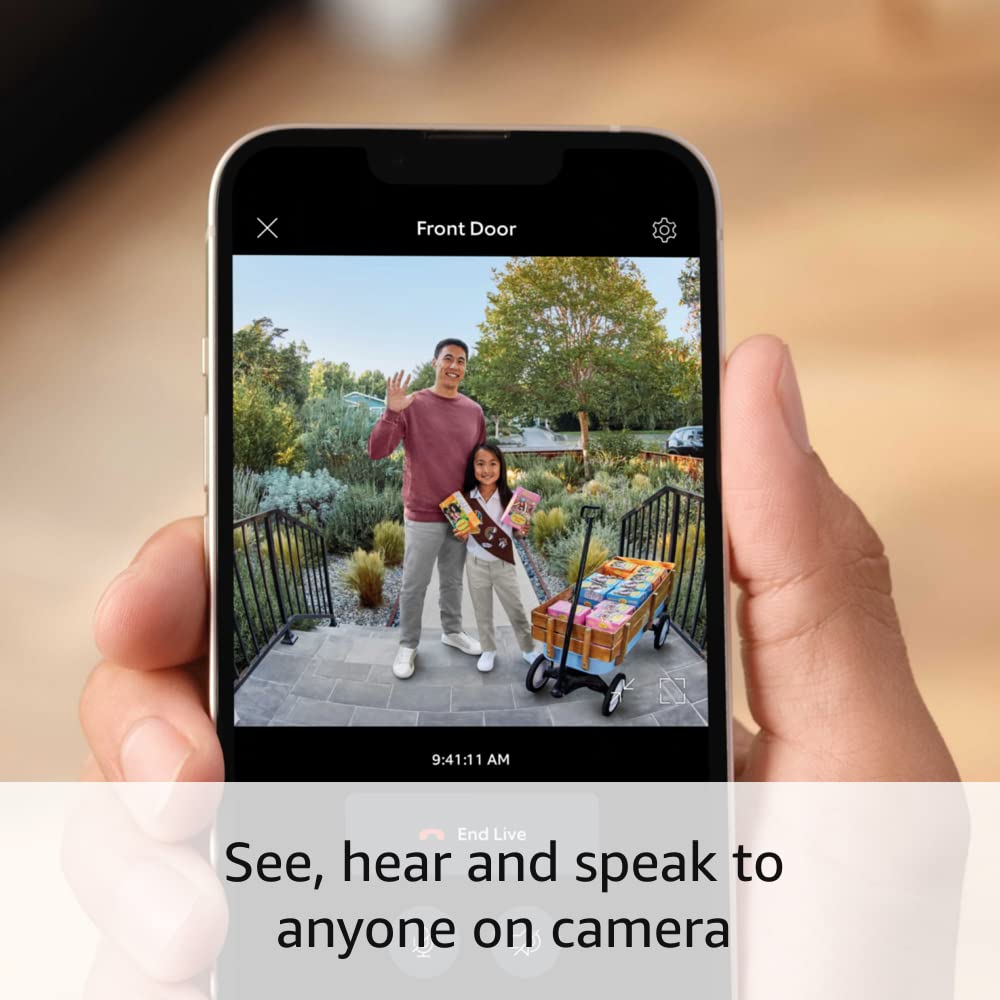 Ring Battery Doorbell Plus | Head-to-Toe HD+ Video, motion detection & alerts, and Two-Way Talk