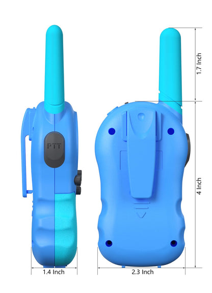 FOREDOM Rechargeable Walkie Talkies for Kids Walkie Talkies Long Range for Boy & Girl Age 3 to 12 Year Old Birthday Toys - 2 Pack