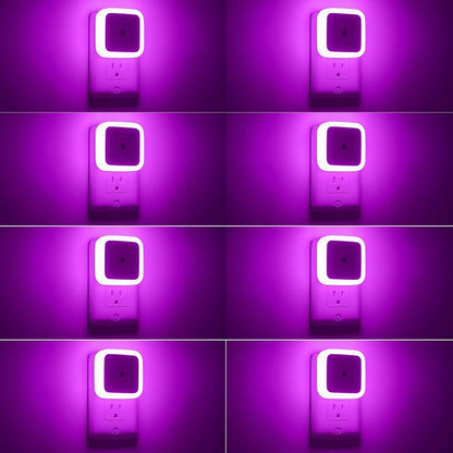 Sujeet Night Light, Night Lights Plug into Wall 8-Pack, Nightlight Plug in Night Light, Dusk to Dawn Night Lamp Led (Pink)