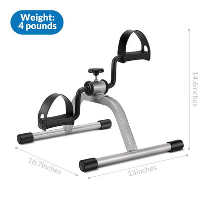 Pedal Exercise mini Exercise Bike for Leg and Arm Recovery Exercise Lightweight and Portable Floor Bike