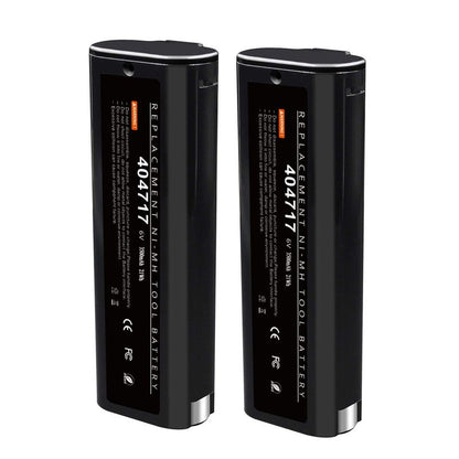 Upgraded 4000mAh 2Packs 6V Ni-MH Replacement Battery for Paslode 404717 Battery Compatible for Paslode B20544E BCPAS-404717 404400 900400 900420 900600 901000 902000 B20720 CF-325 IM200 F18 IM250