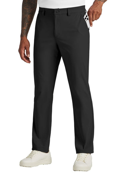 Willit Mens Golf Pants Stretch Dress Pants Quick Dry Work Business Slacks Casual Pants with 4 Pockets Black 34W x 32L