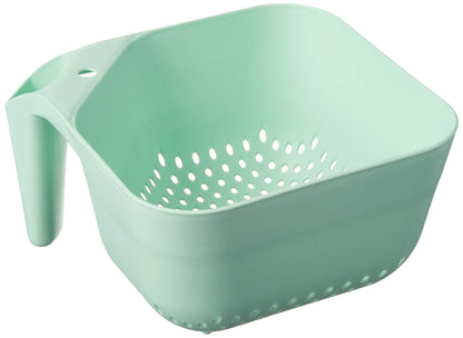 Tovolo Tovolo 3 Quart Colander BPA Free Food Safe Plastic Strainer with Handle Heavy Duty Heat Resistant Pasta and Veggies Kitchen Drainer Steam Basket Dishwasher Safe, Charcoal Gray