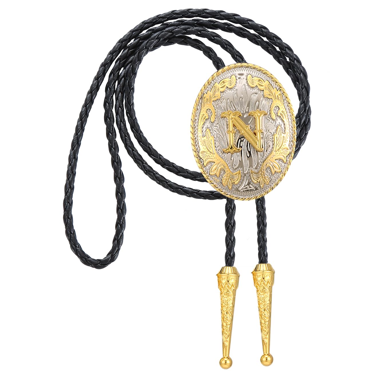 Jeilwiy Bolo Tie Necklace for Women Western Bolo Tie N Cowboy Ties Jewelry Rodeo Necklace Leather Necktie Bolero Ties