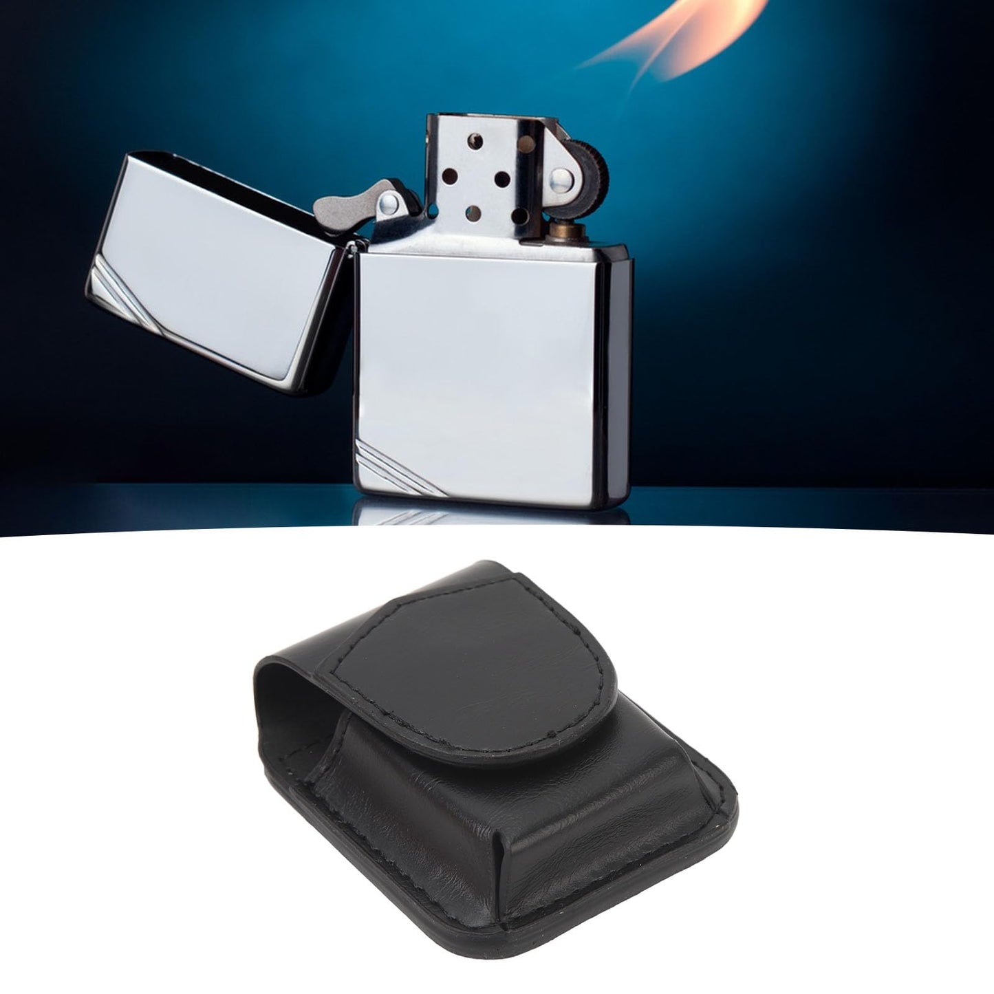 Leather Lighter Holder, Case Pouch for Men Women, Magnetic Buckle, Belt Loop, Secure Stitching, for Tools, Outdoor Travel, Lighter Bag with, PU Leather, Belt Companion