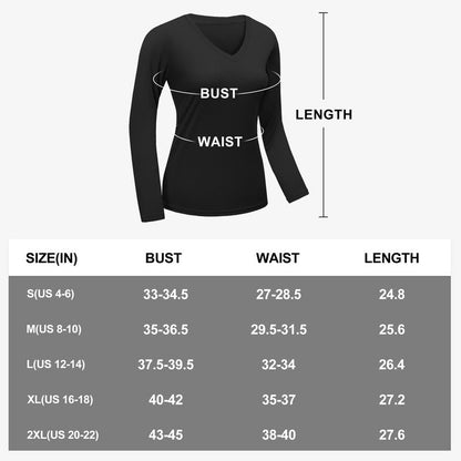 7 Pack Womens Long Sleeve Workout Tops Moisture Wicking Athletic Shirts Running Quick Dry V Neck T Shirts for Women